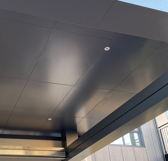aluminium soffit panelling for large scale construction projects